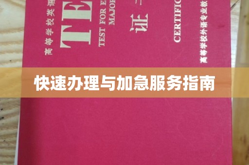 土城快速办理与加急服务指南