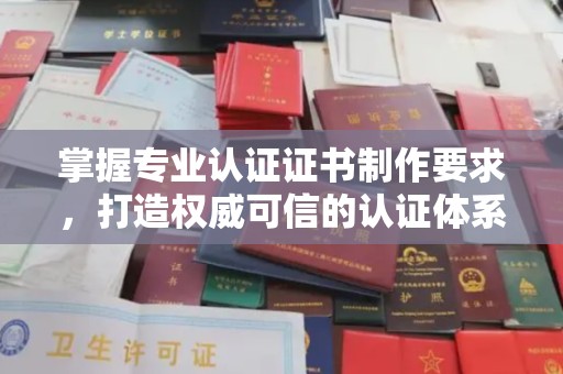 土城掌握专业认证证书制作要求，打造权威可信的认证体系