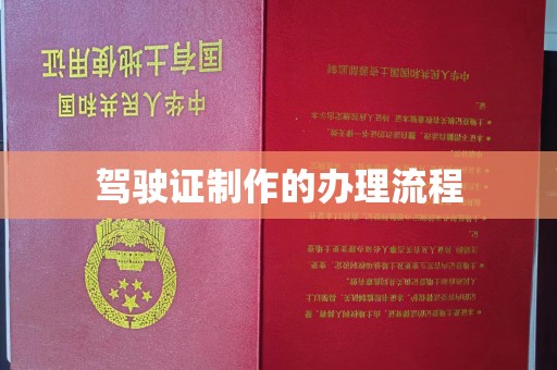 土城驾驶证制作的办理流程